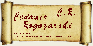 Čedomir Rogožarski vizit kartica
